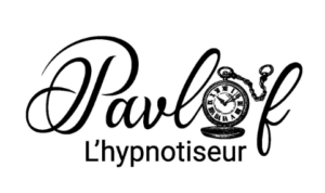 Logo officiel de Pavlof l'hypnotiseur, spécialiste des spectacles d'hypnose en Belgique.