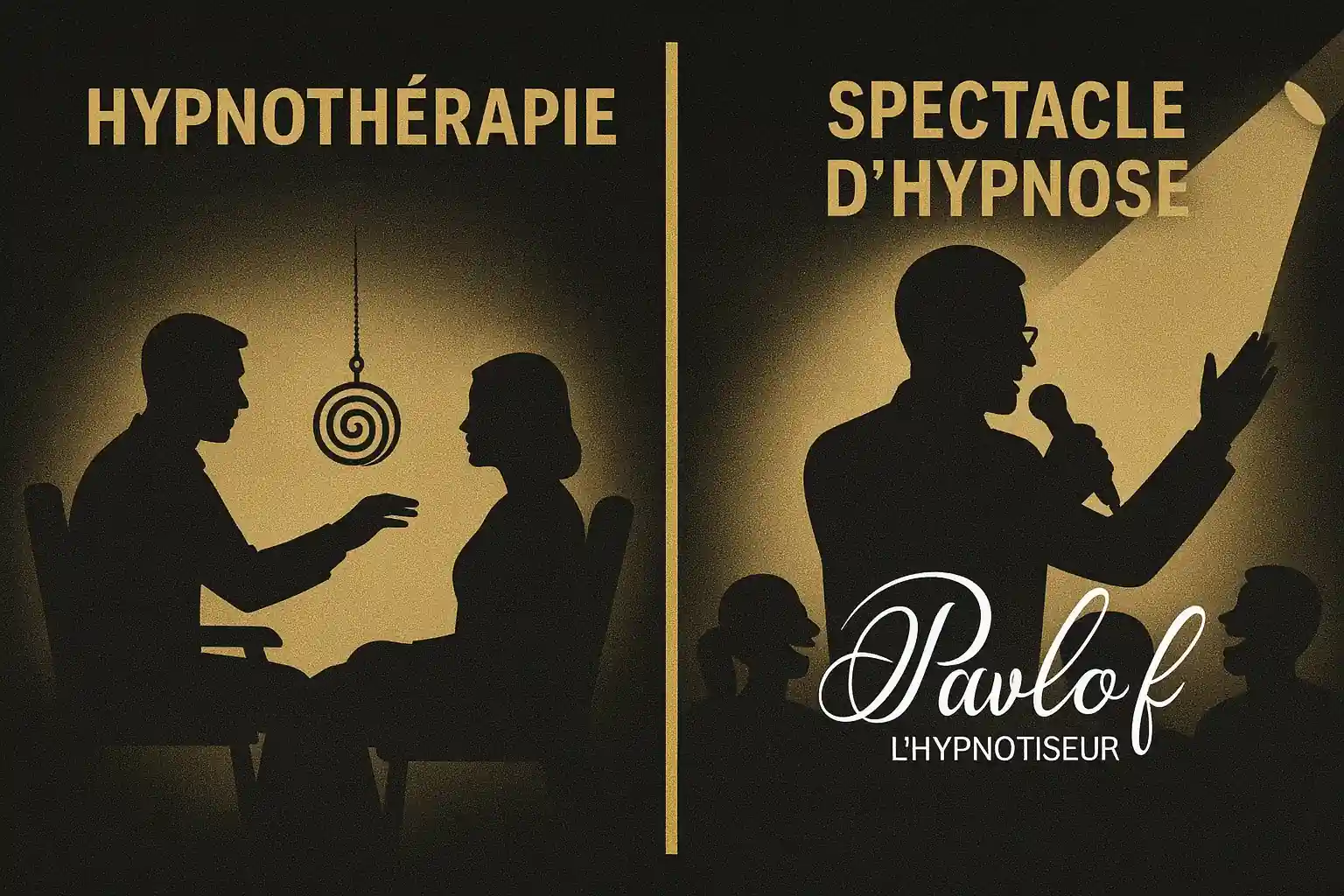 Différence entre hypnothérapie et hypnose de spectacle
