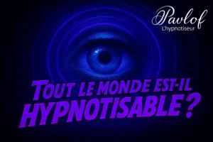 Image hypnotique représentant un œil et un vortex avec le titre : Tout le monde est-il hypnotisable ?