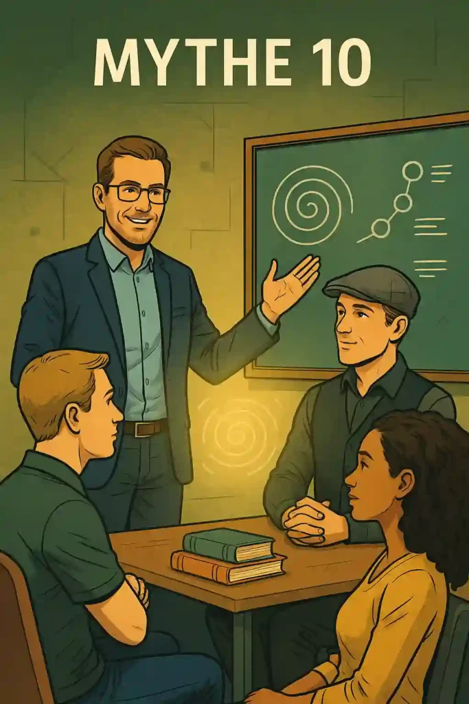 Illustration d’un apprenant découvrant les techniques pour devenir hypnotiseur grâce à une formation professionnelle.